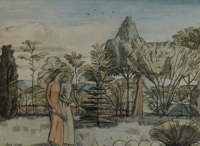 庭のバーバラ 作： Paul Nash