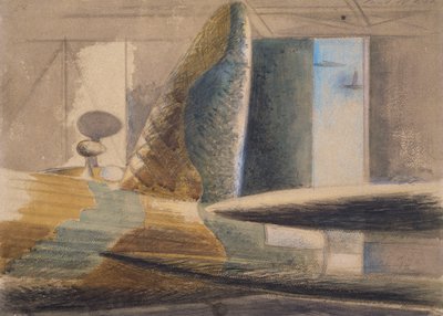爆撃機の隠れ家、エッグ、フィン 作： Paul Nash