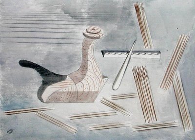 レダへのコメント 作： Paul Nash