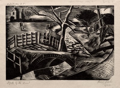 道路の堤防 作： Paul Nash