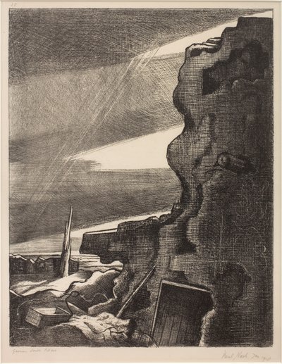 ドイツ製ダブルピルボックス、ゲルヴェルト 作： Paul Nash