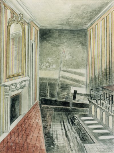 港と部屋 作： Paul Nash