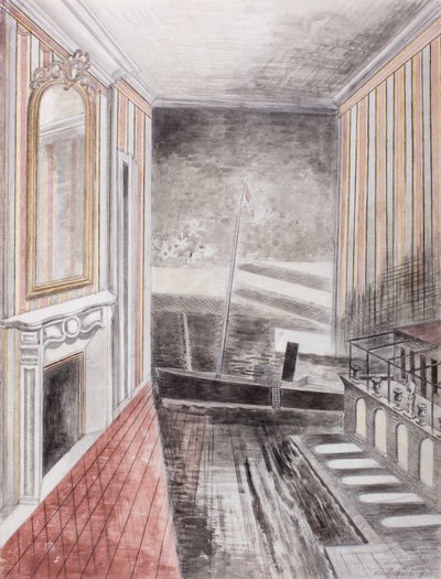 港と部屋 作： Paul Nash