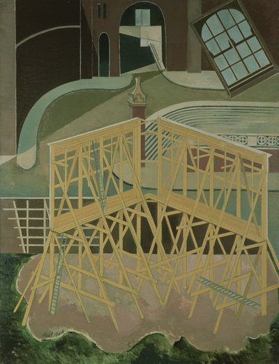 ノーザン・アドベンチャー（キャンバスに油彩） 作： Paul Nash