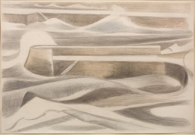 海の壁 作： Paul Nash