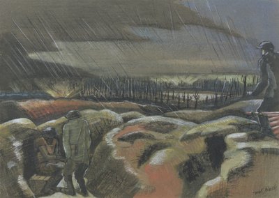 シェルバースト、ジルベーク 作： Paul Nash
