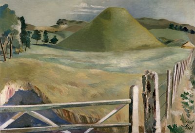 シルベリーヒル（キャンバスに油彩） 作： Paul Nash