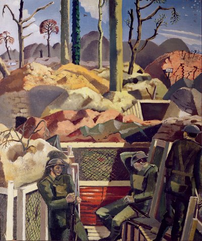 春の塹壕、リッジウッド 作： Paul Nash