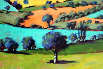 Coombe close up 2（アクリル、ボード 作： Paul Powis