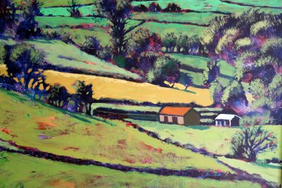 Pentre close up, 2019（アクリル、ボード 作： Paul Powis