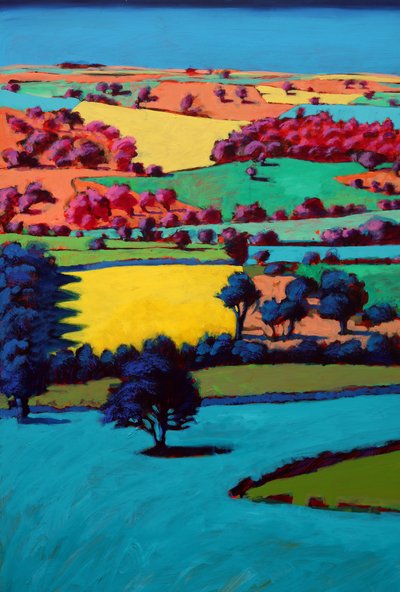 Teme Valley III （アクリル、ボード 作： Paul Powis