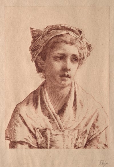 若い女性 作： Paul Rajon