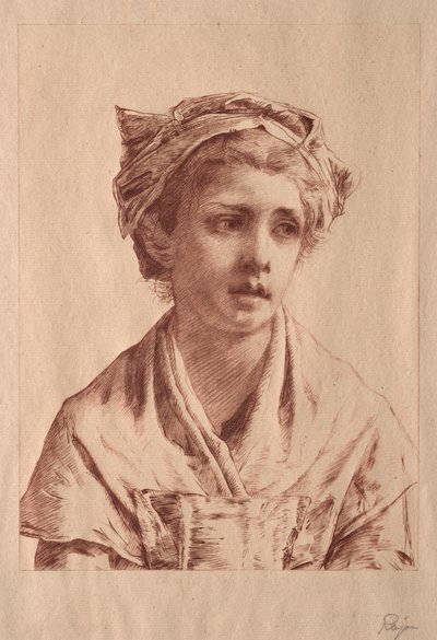 若い女性。 作： Paul Rajon