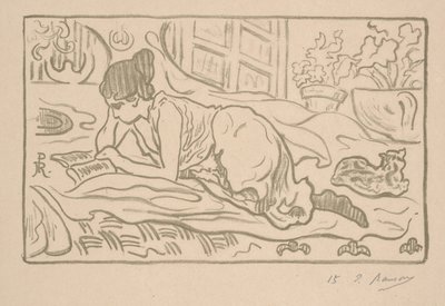 リクライニングリーダー 作： Paul Elie Ranson