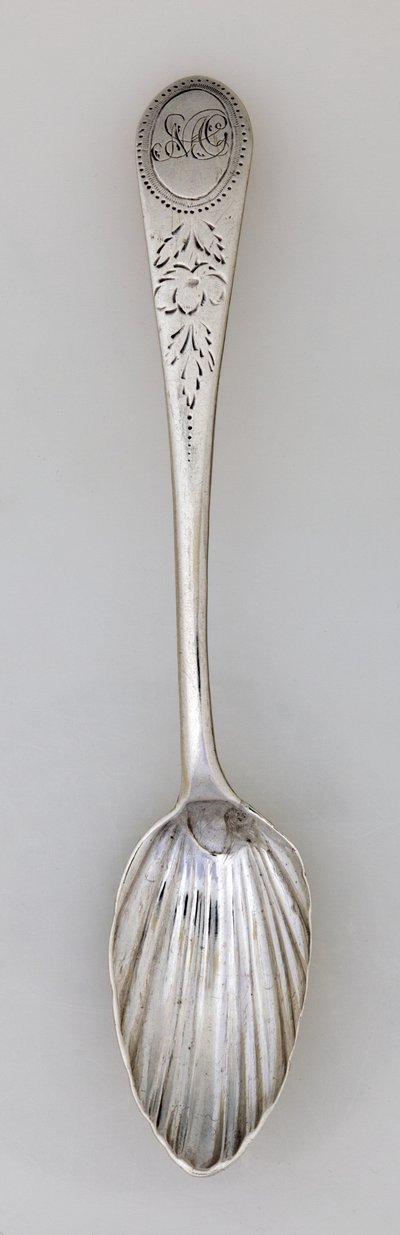フルートティースプーン、c.1785（シルバー） 作： Paul Revere