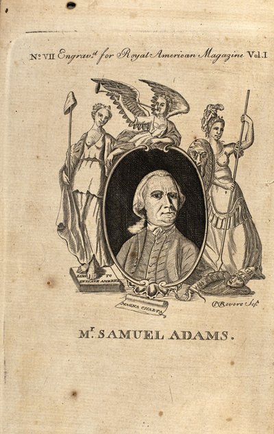 サミュエルアダムス、1774 作： Paul Revere