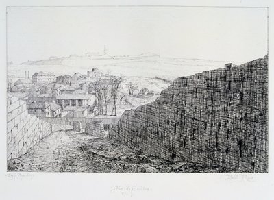 パリ包囲戦、1870年から1871年までのビセトル砦 作： Paul Roux