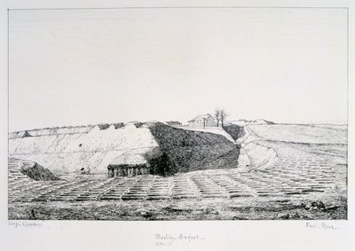 ムーランサケ、パリの包囲、1870年から1871年 作： Paul Roux
