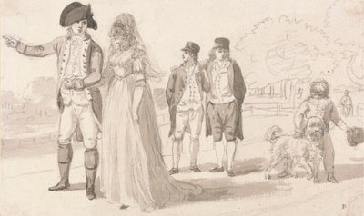 ハイドパークの家族 作： Paul Sandby