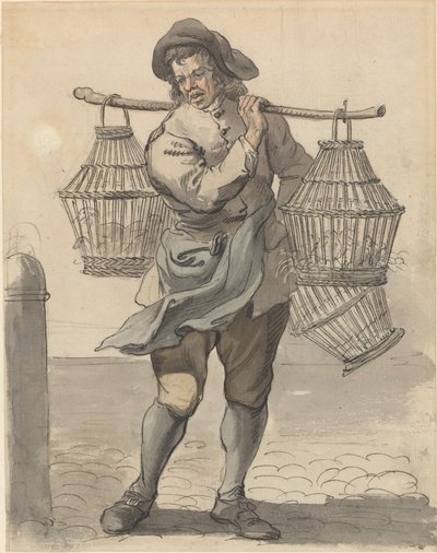 家禽の売り手 作： Paul Sandby