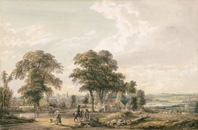 ロチェスターとメドウェイに近づく 作： Paul Sandby