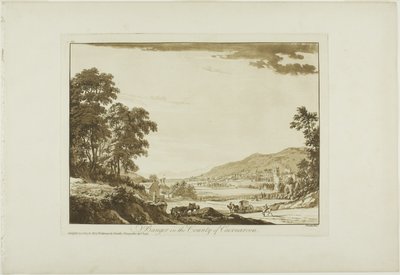 カナーヴォン郡のバンゴー 作： Paul Sandby