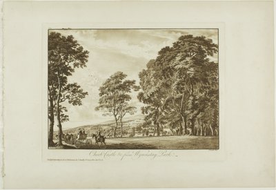 チャーク城とc。 ウィンステイパークから 作： Paul Sandby