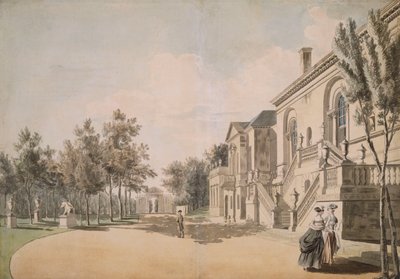 チズウィックハウス、1766-1768 作： Paul Sandby