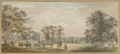 ルートン公園の夜明け 作： Paul Sandby