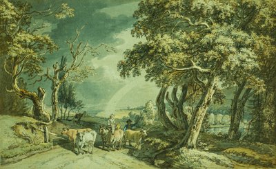 市場に行く、 作： Paul Sandby