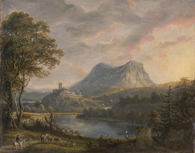 湖のある風景 作： Paul Sandby