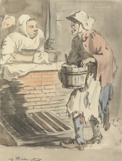 ロンドンの叫び-キッチン用品 作： Paul Sandby