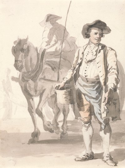 London Cries: A Tinker and His Wife (ティンカーと彼の妻) 作： Paul Sandby