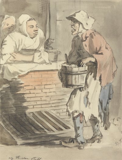 ロンドン・クライズ：「エニィ・キッチン・スタッフ」 作： Paul Sandby