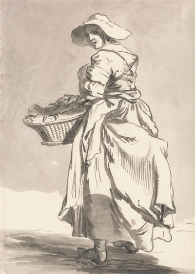 ロンドン・クライズ: 花 作： Paul Sandby