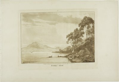 ウェールズ十二景より10枚目、Pimble Meer 作： Paul Sandby