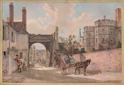 クイーンエリザベスゲートウェイ、ウィンザー城、c1780 作： Paul Sandby