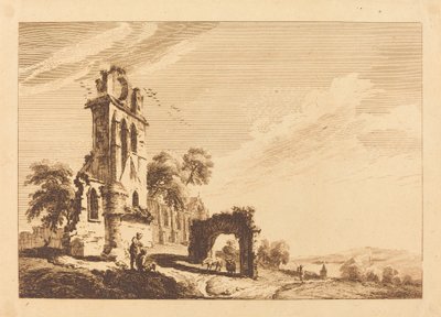 荒廃した修道院 作： Paul Sandby