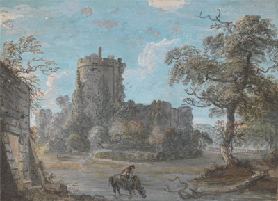 チェプストウ城の入り口 作： Paul Sandby