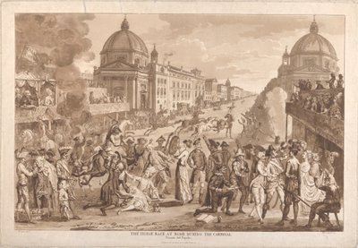 カーニバル中のローマでの競馬 作： Paul Sandby