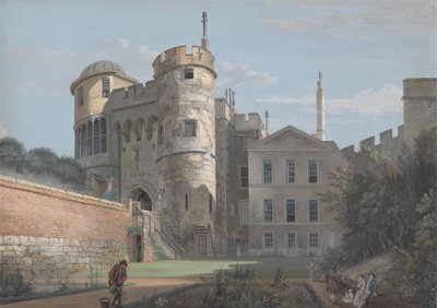 ノーマン ゲートと副知事の家 作： Paul Sandby