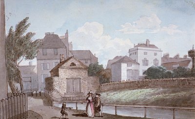 The Thatched House Inn and the New River、イズリントン、ロンドン、c1790。 作： Paul Sandby