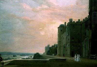 ウィンザー城ノーステラス 作： Paul Sandby