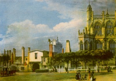 「ウィンザー城: 聖ジョージ礼拝堂」、1768 年、1942 年。 作： Paul Sandby