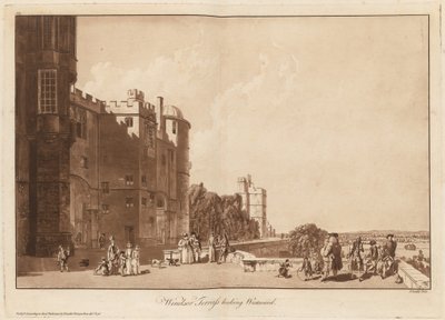 西向きのウィンザー テラス 作： Paul Sandby