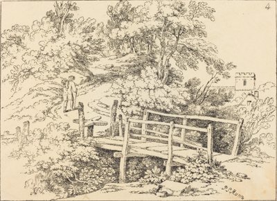 カントリー フットブリッジ (ザ トラベラー) 作： Paul Sandby Munn