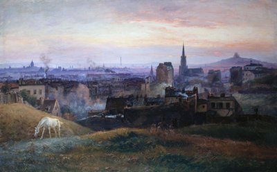 メニルモンタンから見たパリの全景 作： Paul Schaan