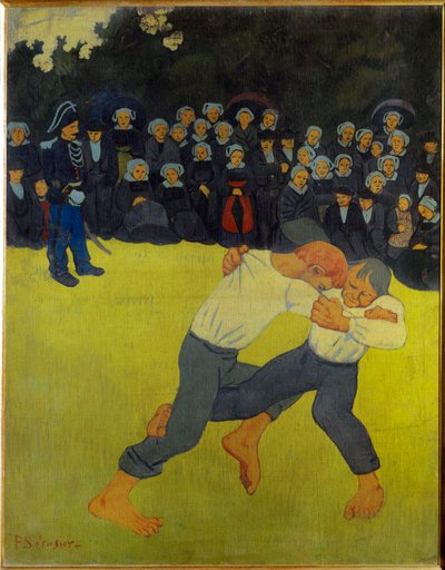 ブルトン戦争（キャンバスに絵画） 作： Paul Serusier