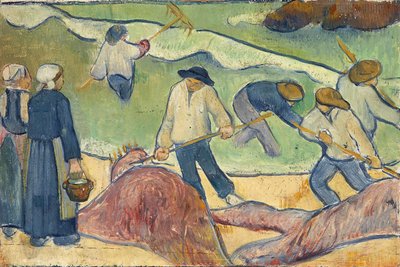 タン漁師のいる小さな風景」セルジエ、ポール（1864-1927）作。厚紙に油彩、1889年頃 寸法：21,9x33,2cmフランクフルト・アム・マインのシュテーデルセン美術館内シュテーデルセン・ギャラリー 作： Paul Sérusier