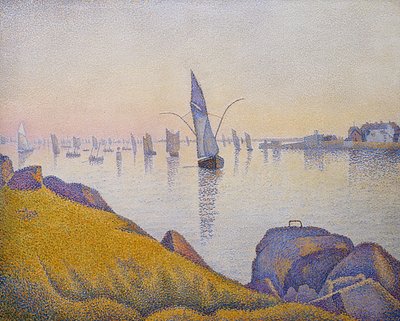 アベンドルヘ、コンカルノー、オーパス220（アレグロマエストソ）。 1891 作： Paul Signac